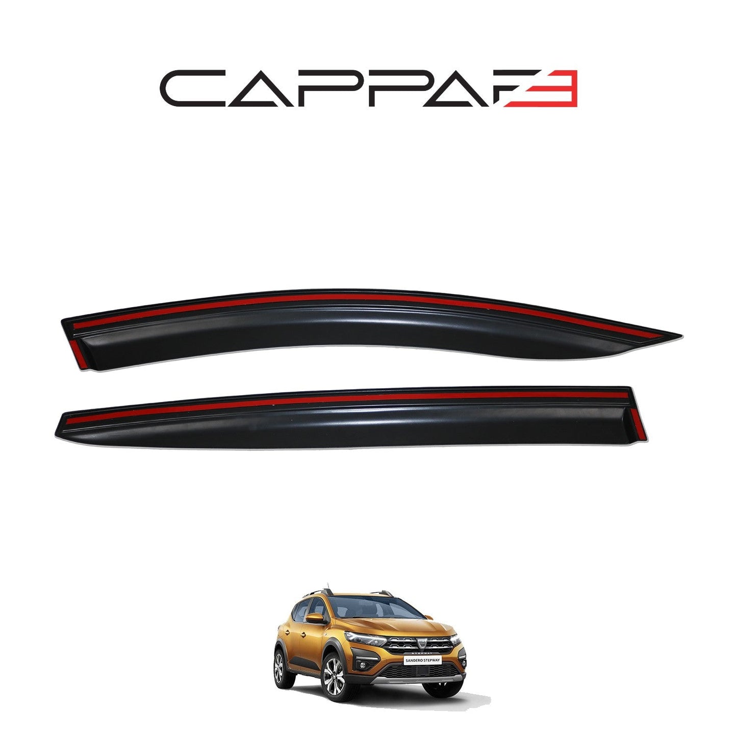 Dacia Sandero 2021 Onwards Window Wind Deflectors 4pcs