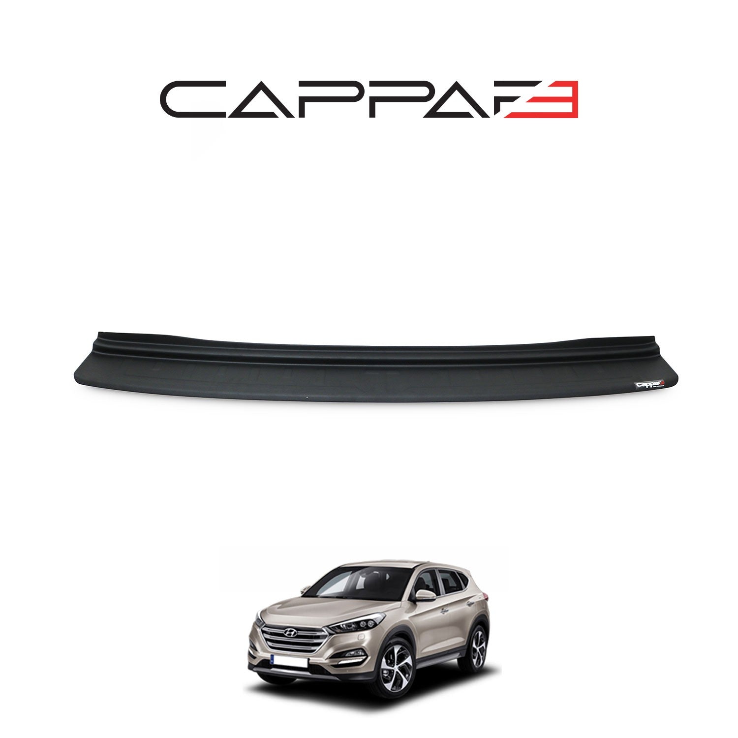 Hyundai Tucson 2018 - 2020 Rear Bumper Sill Protector Matt