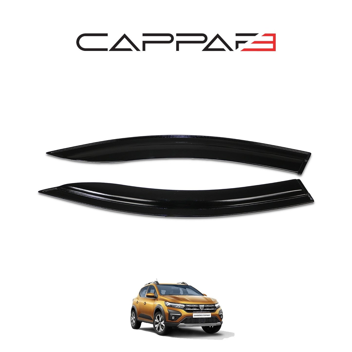 Dacia Sandero 2021 Onwards Window Wind Deflectors 4pcs