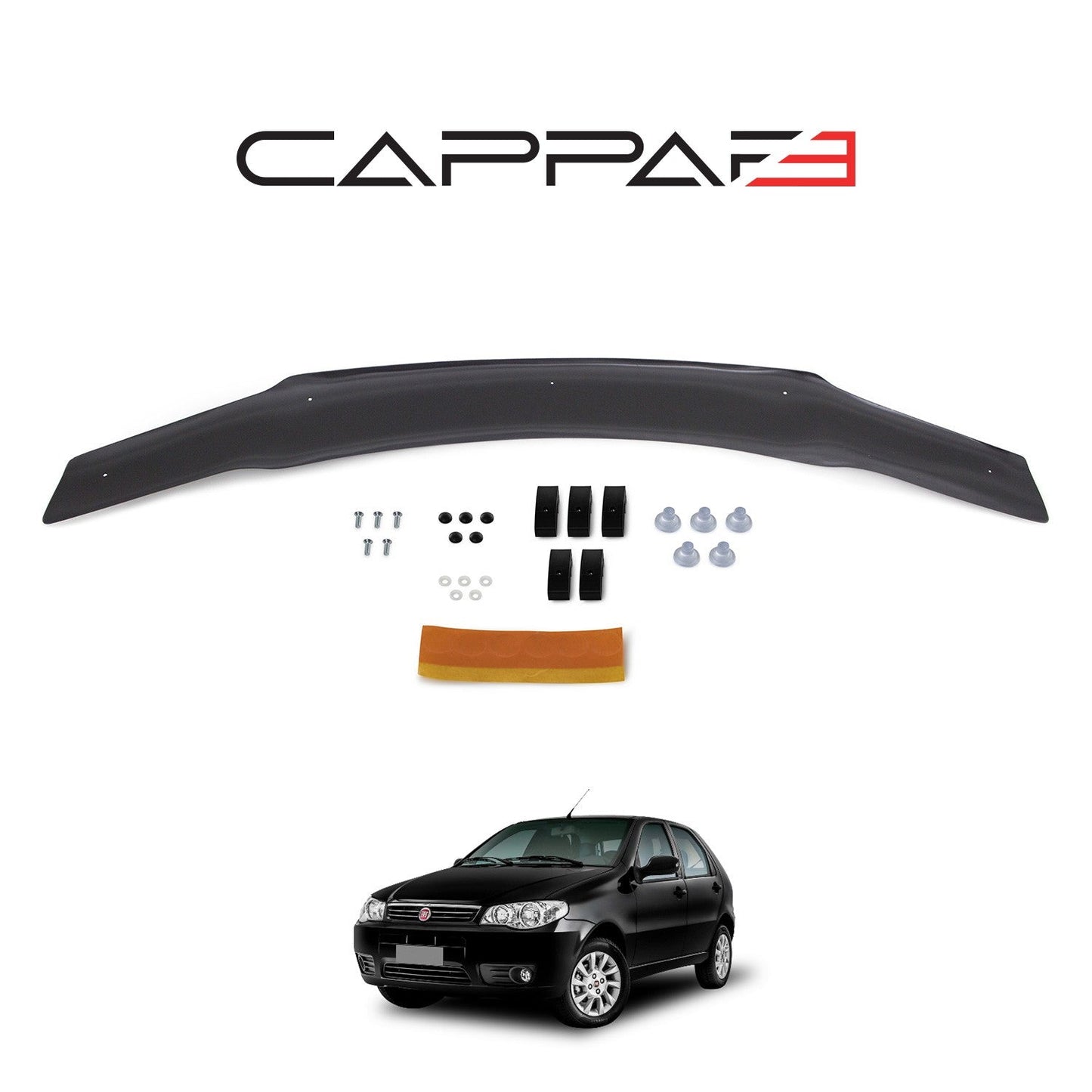 Fiat Palio 2006 - 2012 Bonnet Deflector 3mm