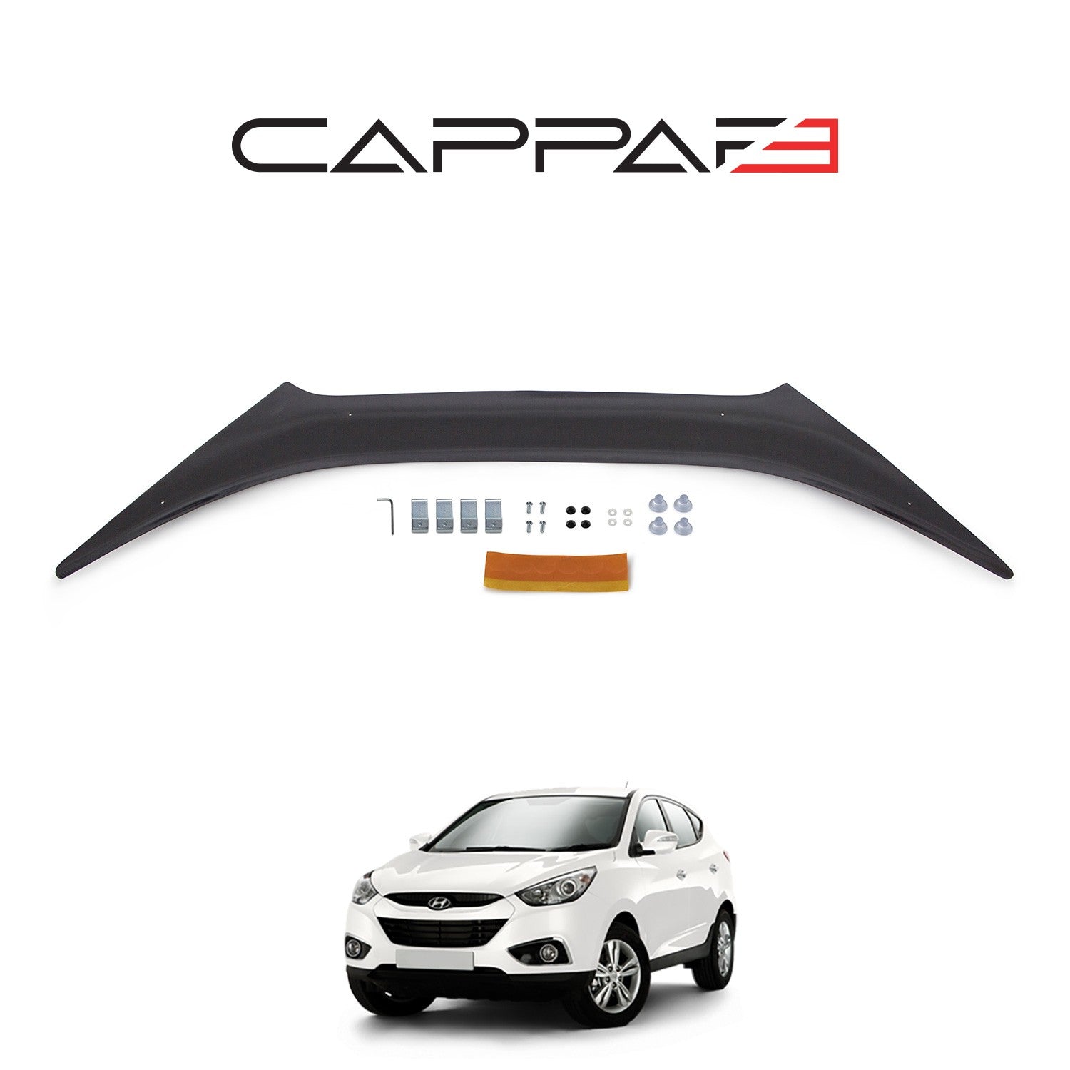 Hyundai ÝX35 2010 - 2015 Rear Bumper Sill Protector 3mm