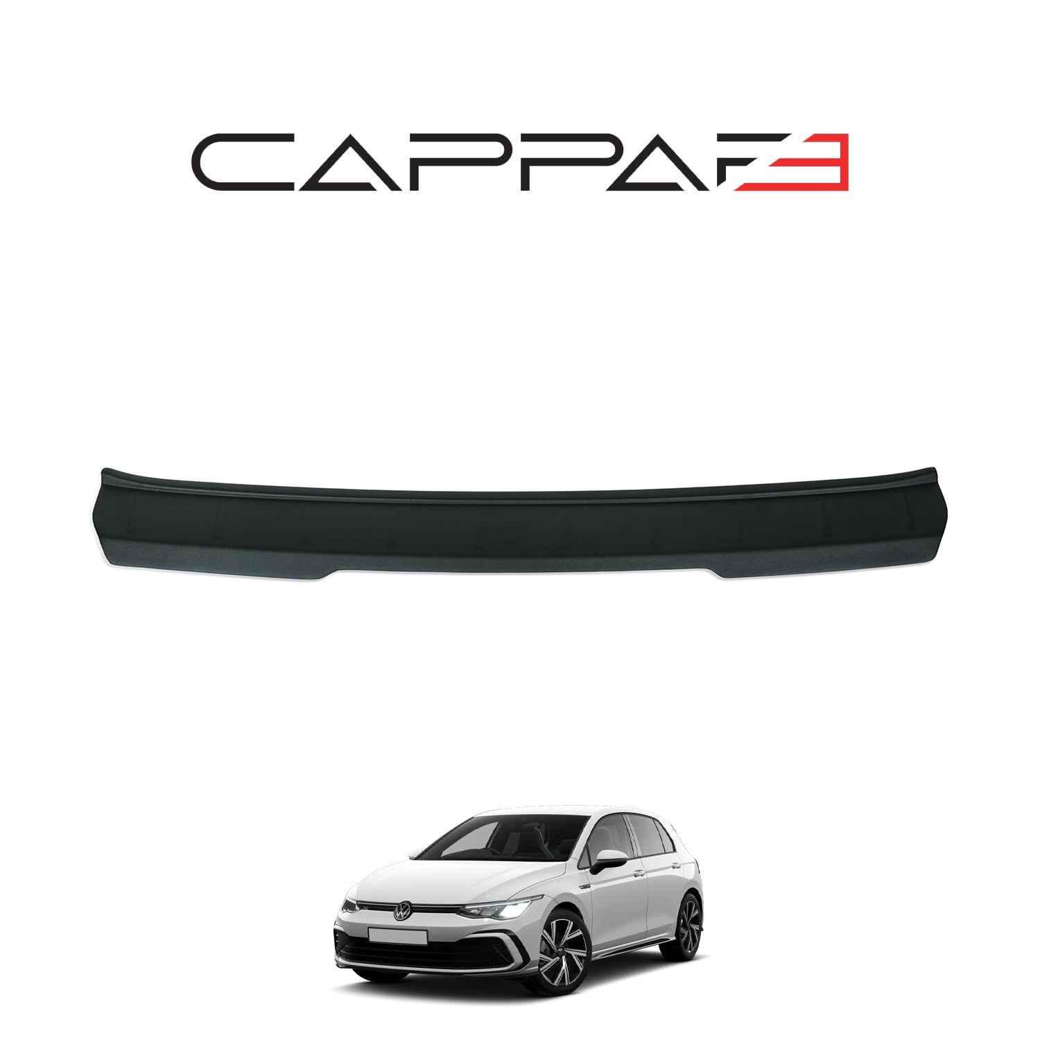 Volkswagen Golf 2021 Onwards Rear Bumper Sill Protector Matt