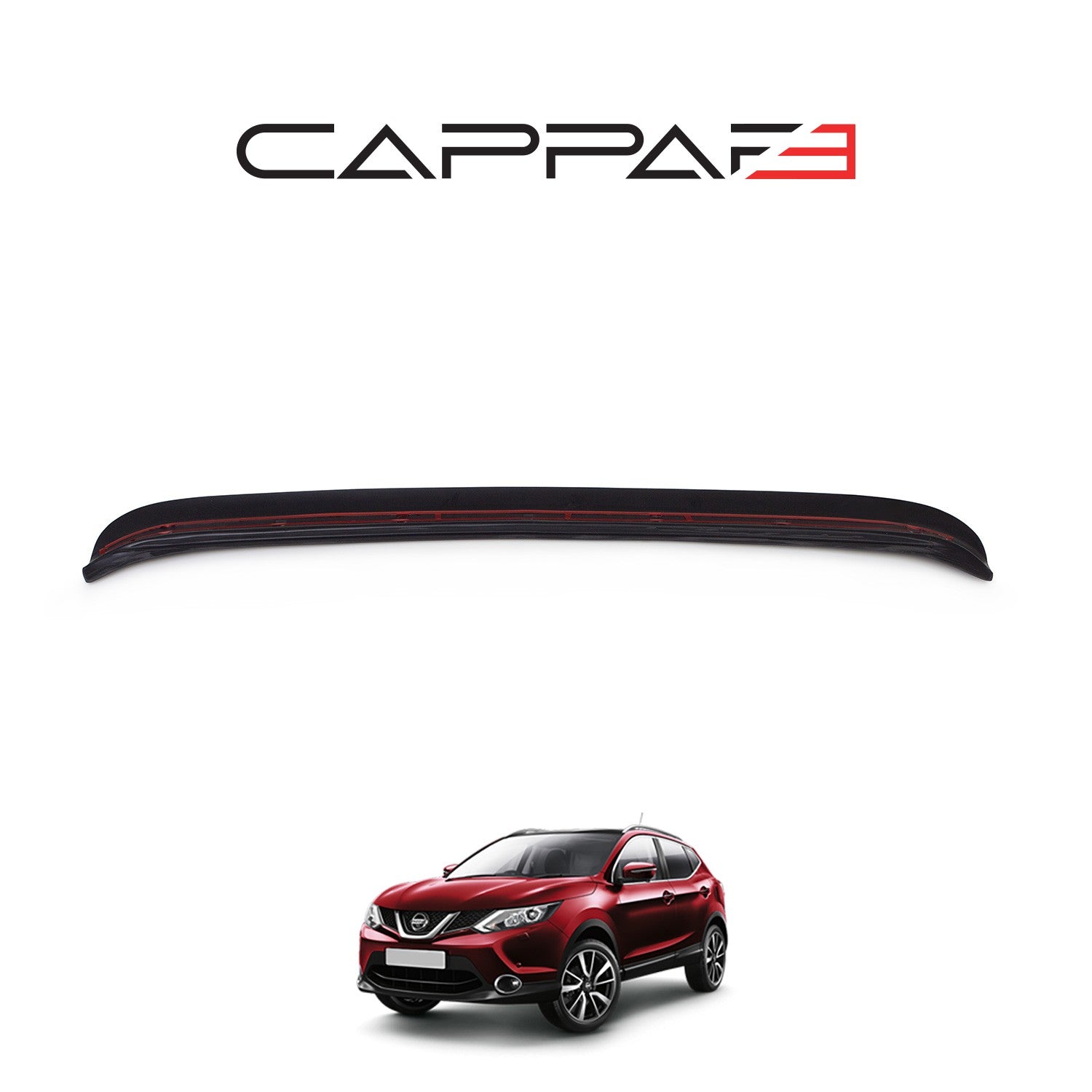 Nissan Qashqai 2014 - 2016 Rear Bumper Sill Protector Matt