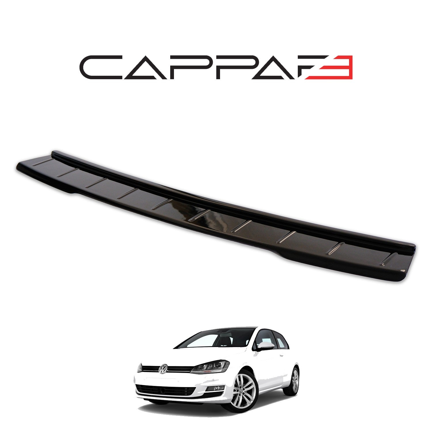 Volkswagen Golf 2013 - 2021 Rear Bumper Sill Protector Gloss