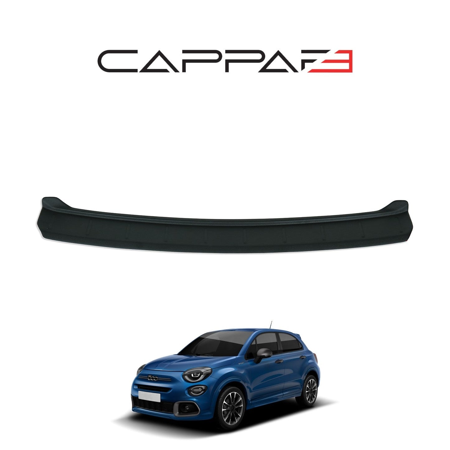 Fiat 500X Sport 2020 Onwards Rear Bumper Sill Protector Matt