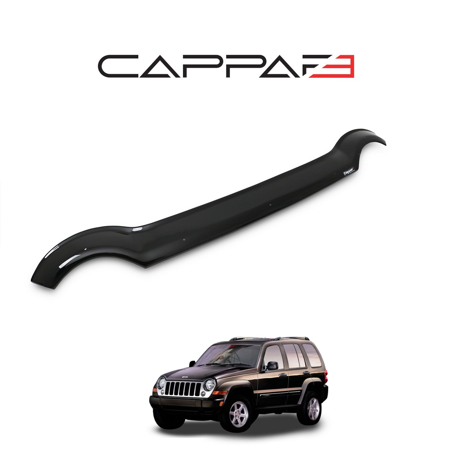 Jeep Cherokee 2002 - 2008 Bonnet Deflector 3mm