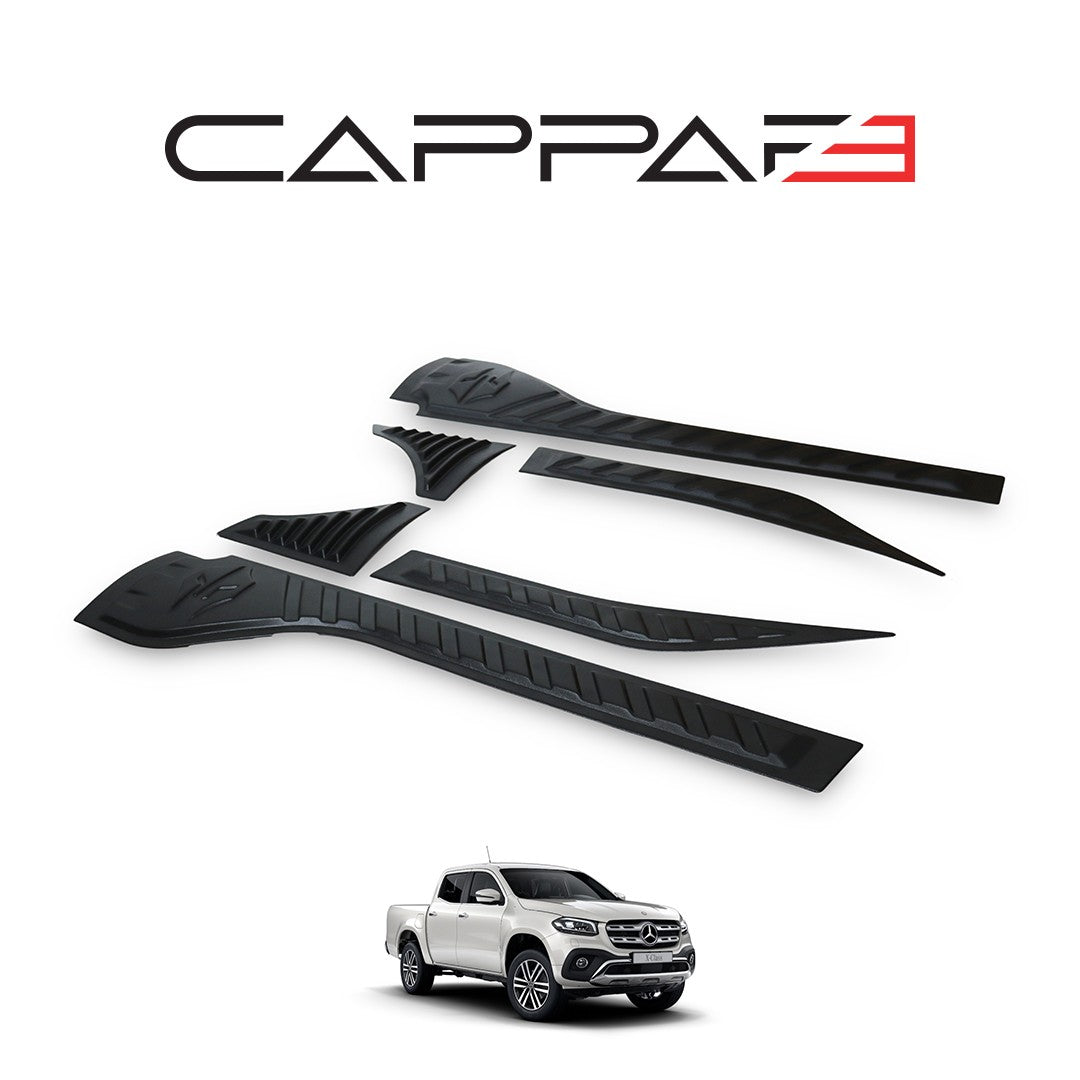 Mercedes X-Class 2017 Onwards Rear Bumper Sill Protector 6pcs