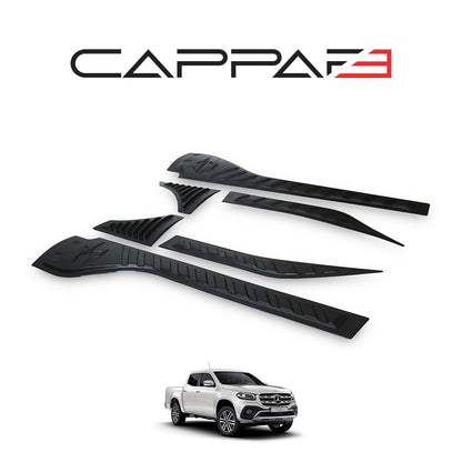 Mercedes X-Class 2017 Onwards Rear Bumper Sill Protector 6pcs