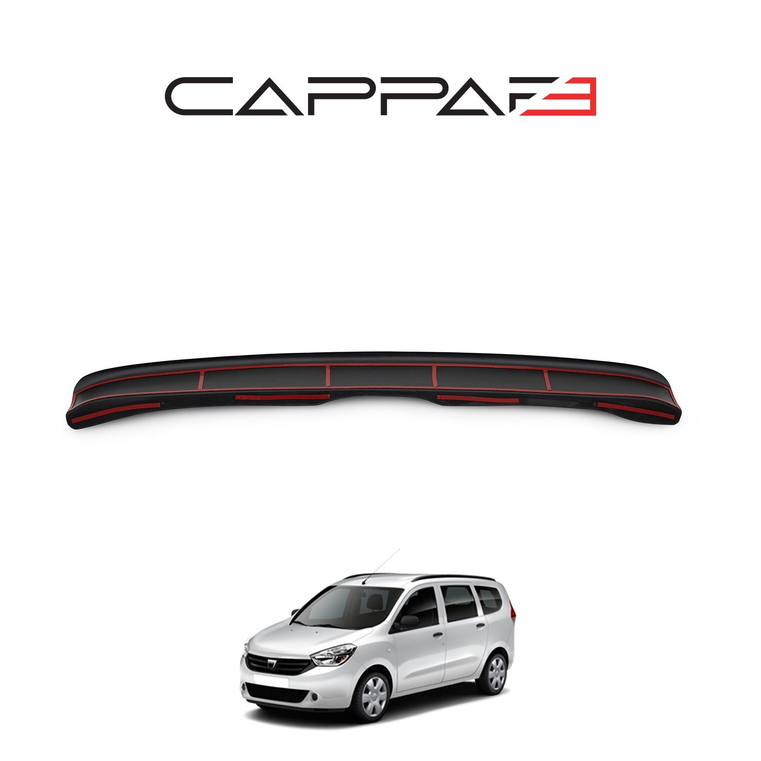 Dacia Lodgy 2013 Onwards Rear Bumper Sill Protector Gloss