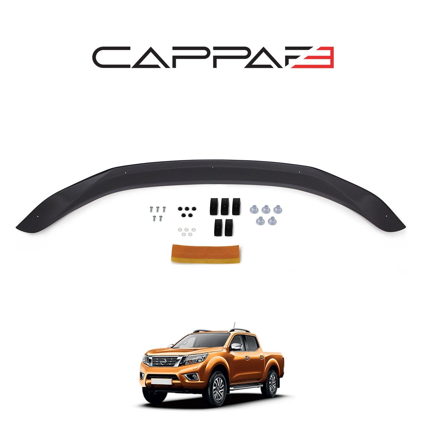 Nissan Navara 2016 - 2021 Bonnet Deflector 3mm