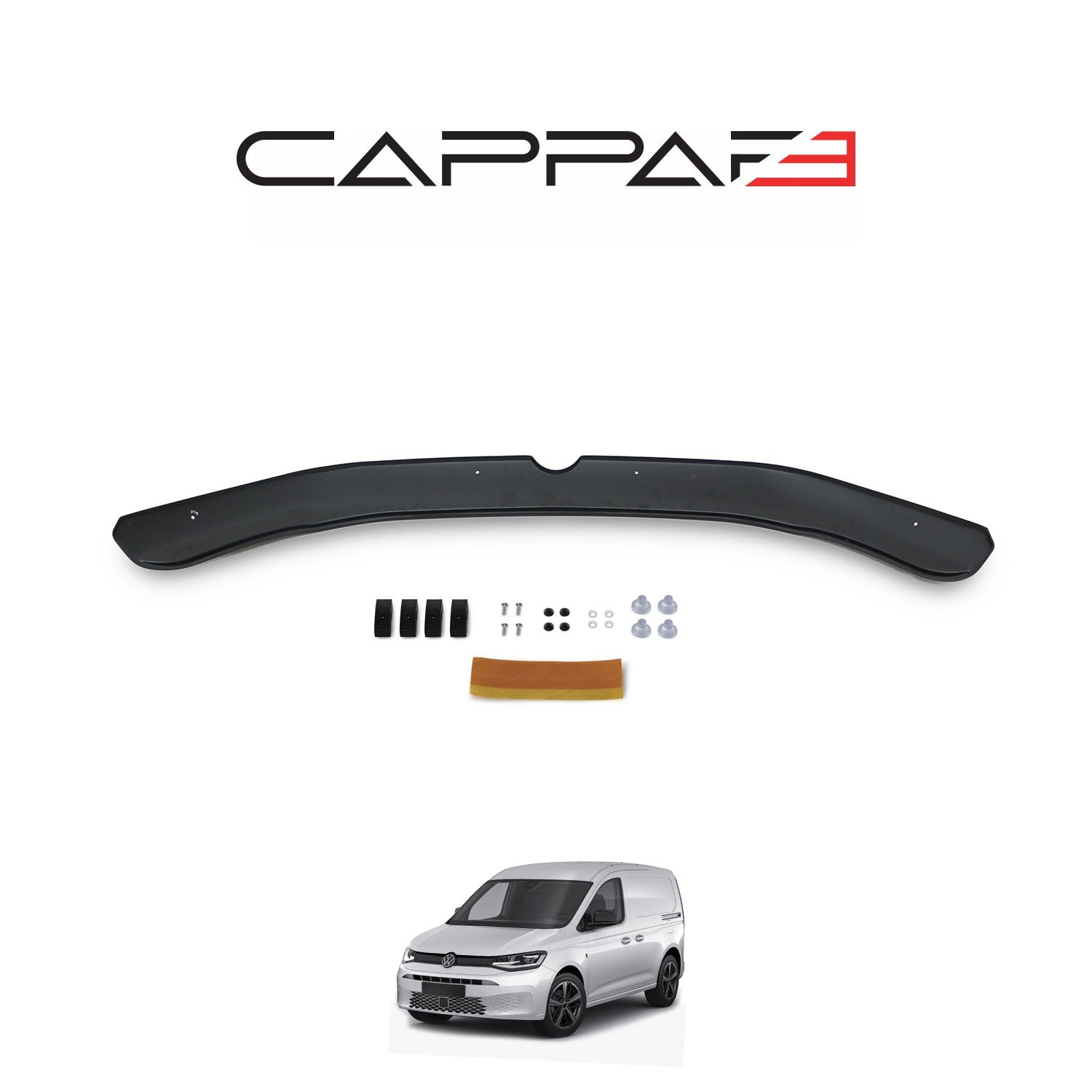 Volkswagen Caddy 2021 Onwards Bonnet Deflector 3mm