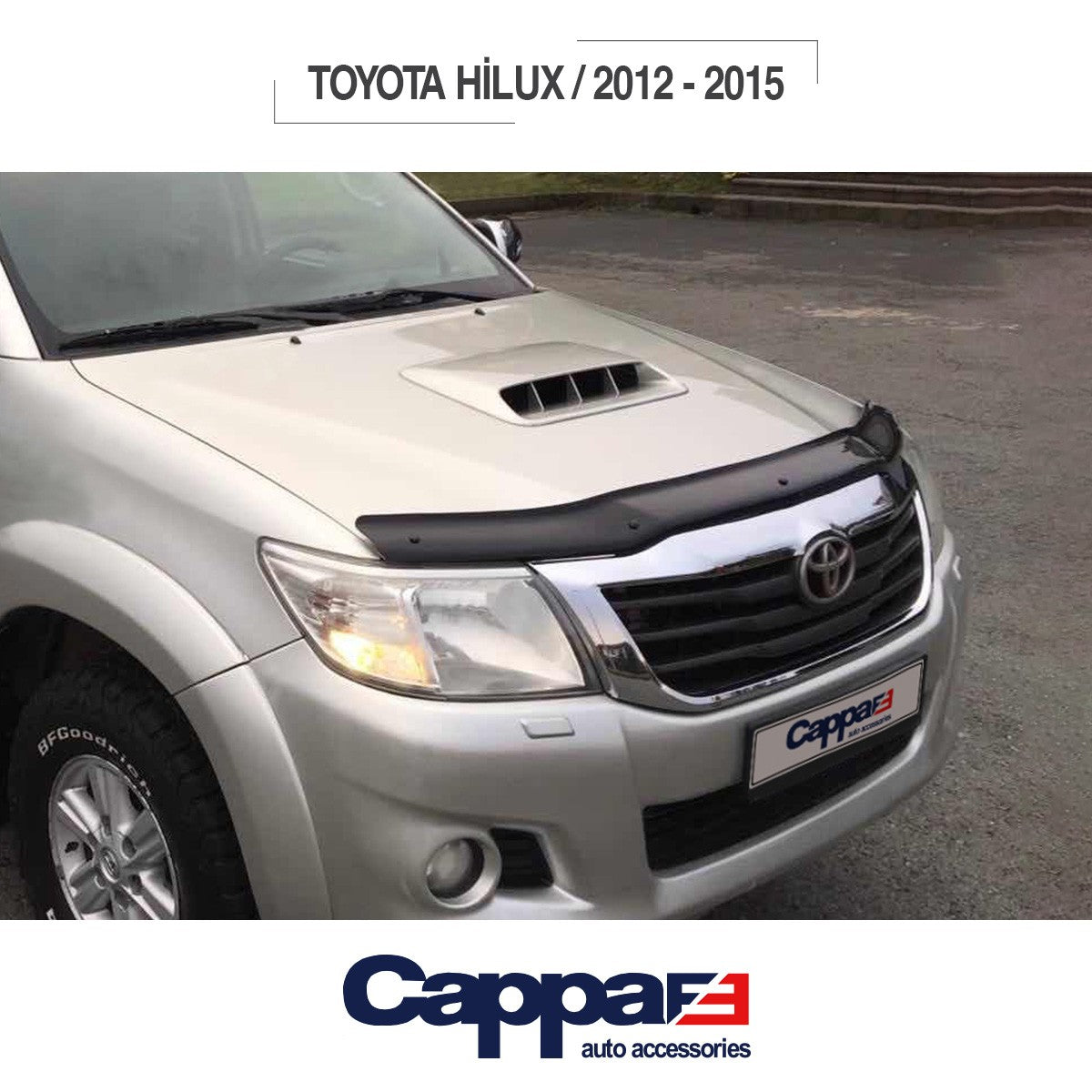 Toyota Hilux 2012 - 2015 Bonnet Deflector 3mm
