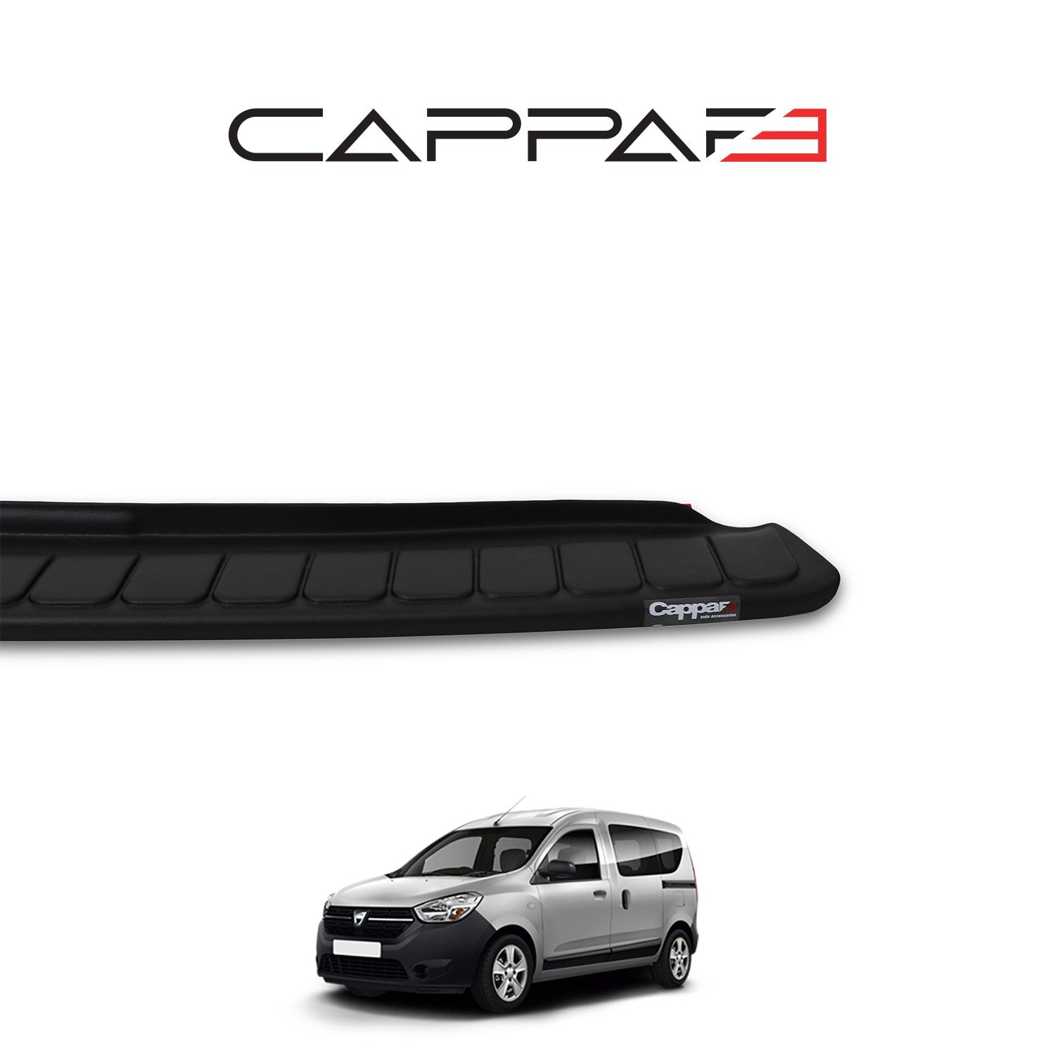 Dacia Dokker 2013 Onwards Rear Bumper Sill Protector Matt