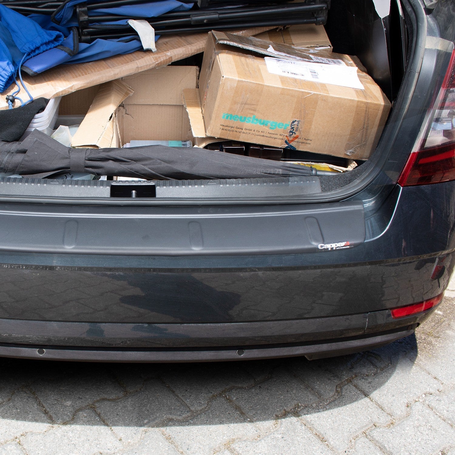 Skoda Octavia 2013 Onwards Rear Bumper Sill Protector Matt