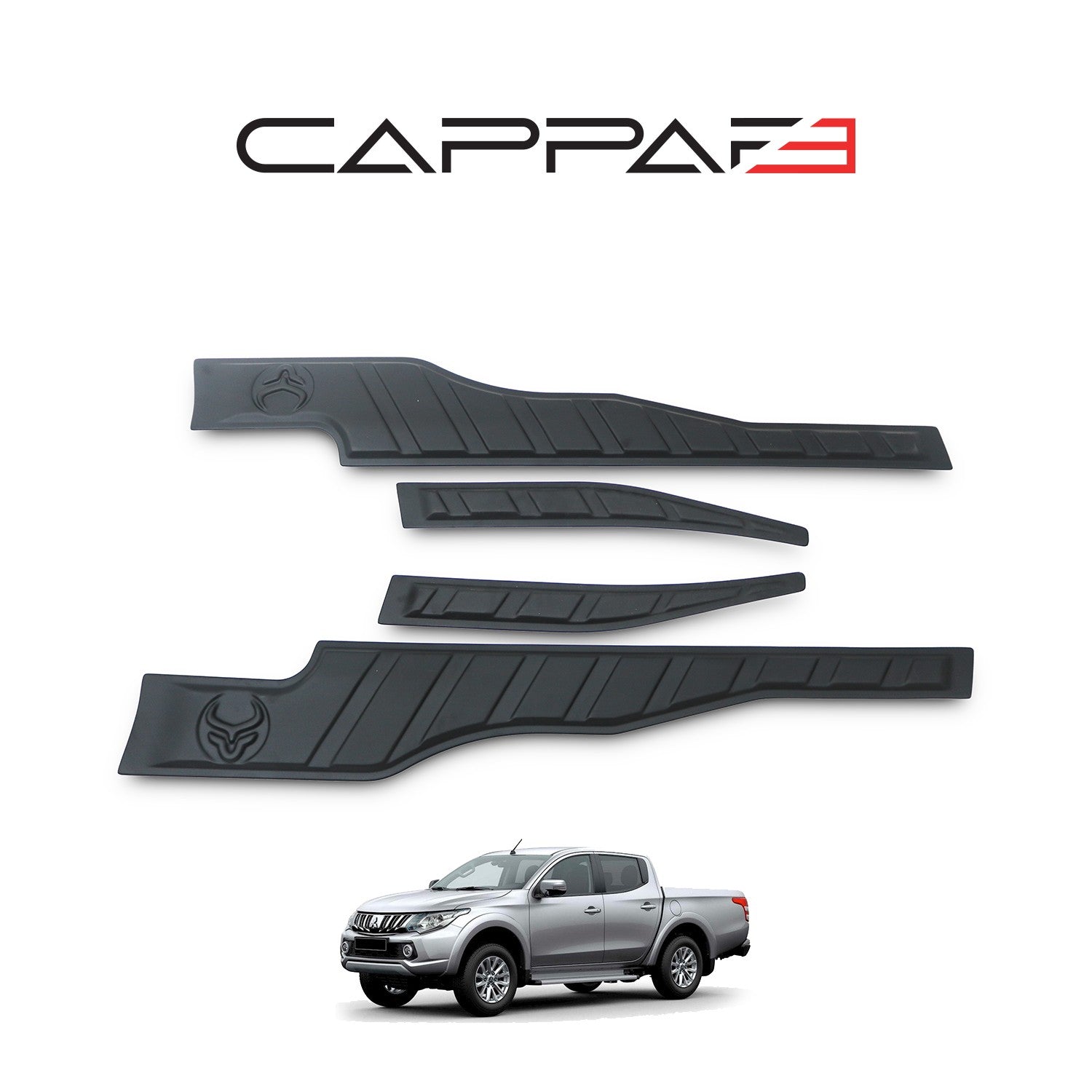 Mitsubishi L200 2015 - 2019 Rear Bumper Sill Protector 4pcs