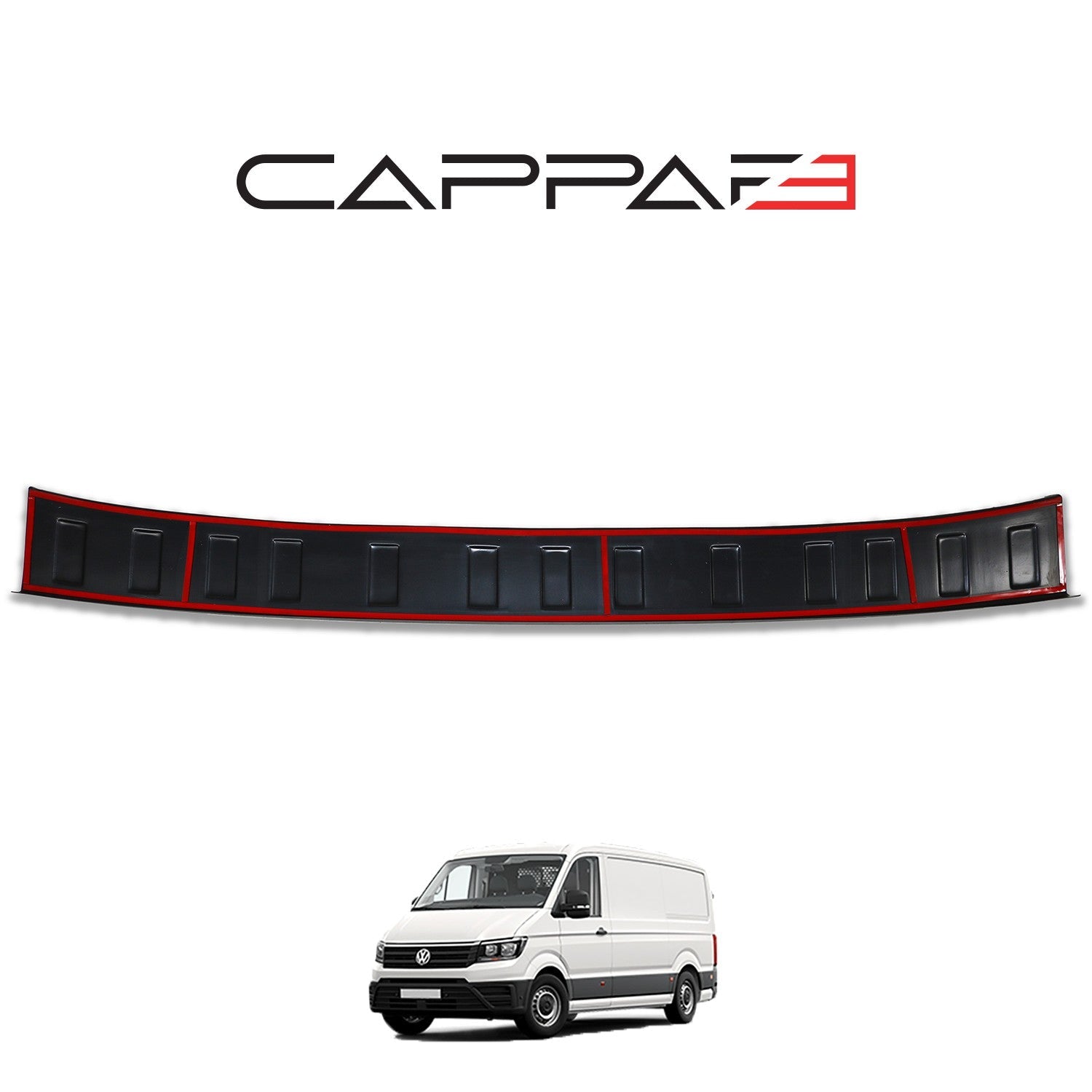 Volkswagen Crafter 2018 Onwards Rear Bumper Sill Protector Matt