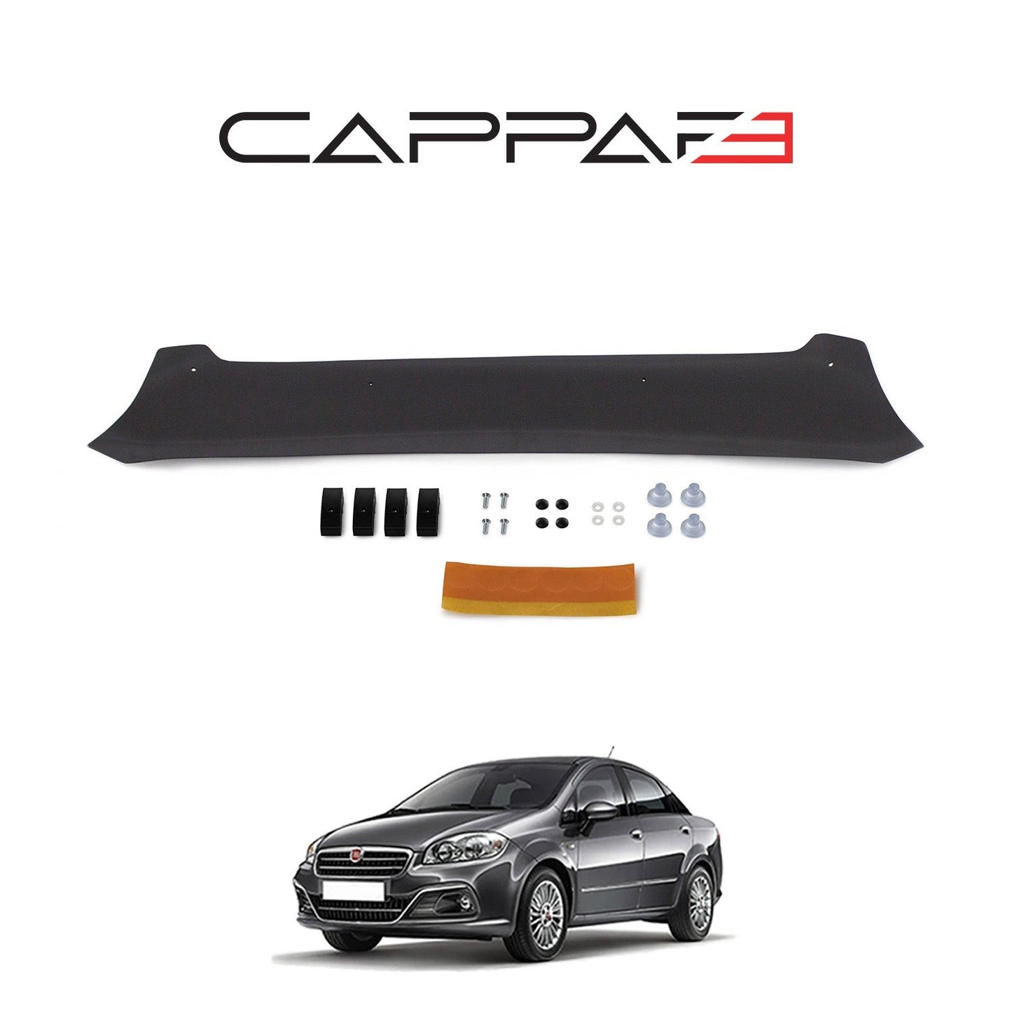 Fiat Linea 2007 - 2018 Bonnet Deflector 3mm
