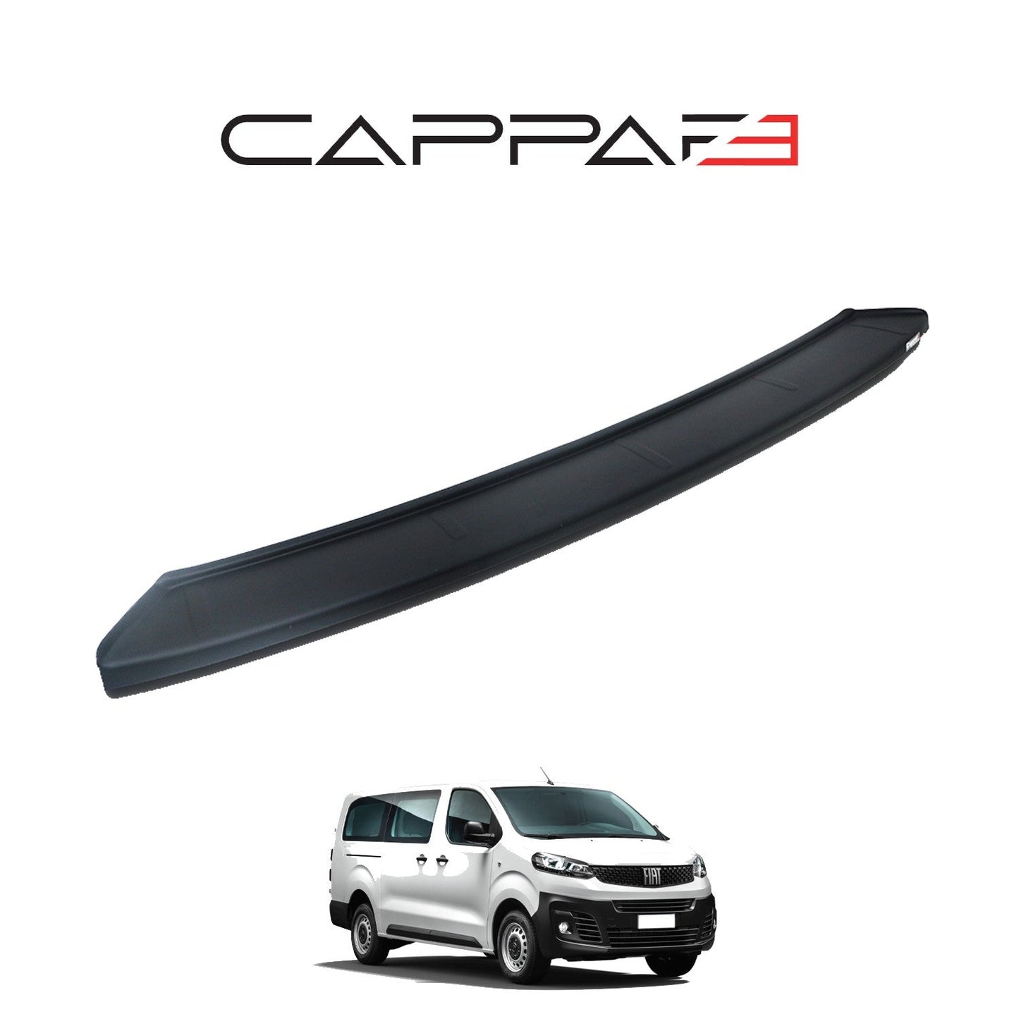 Fiat Scudo 2023 Onwards Rear Bumper Sill Protector Gloss