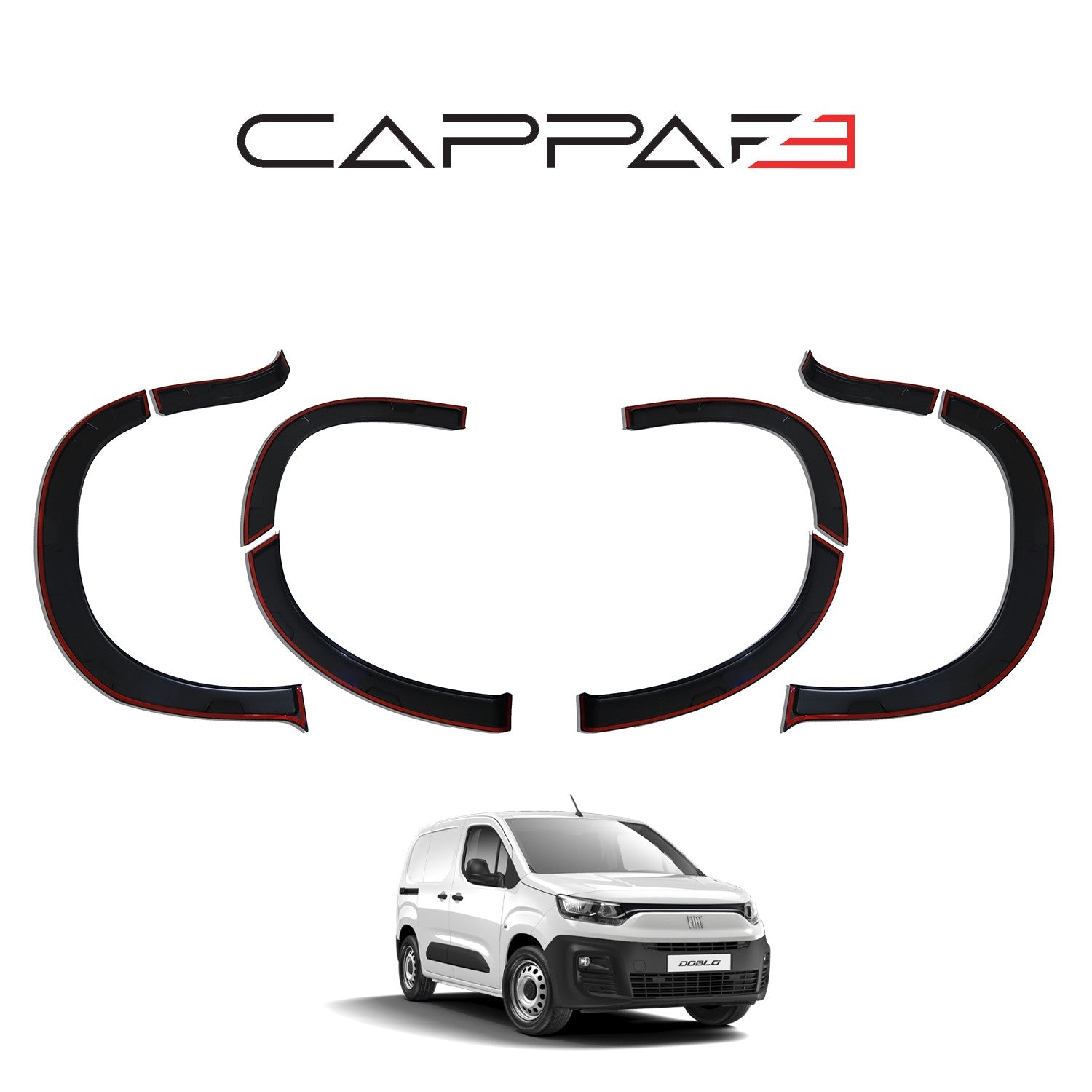 Fiat Doblo 2023 Onwards Fender Flares 8pcs