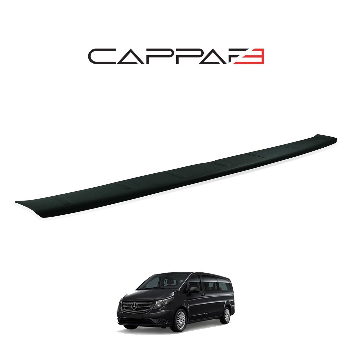 Mercedes Vito 2015 - 2020 Rear Bumper Sill Protector Matt