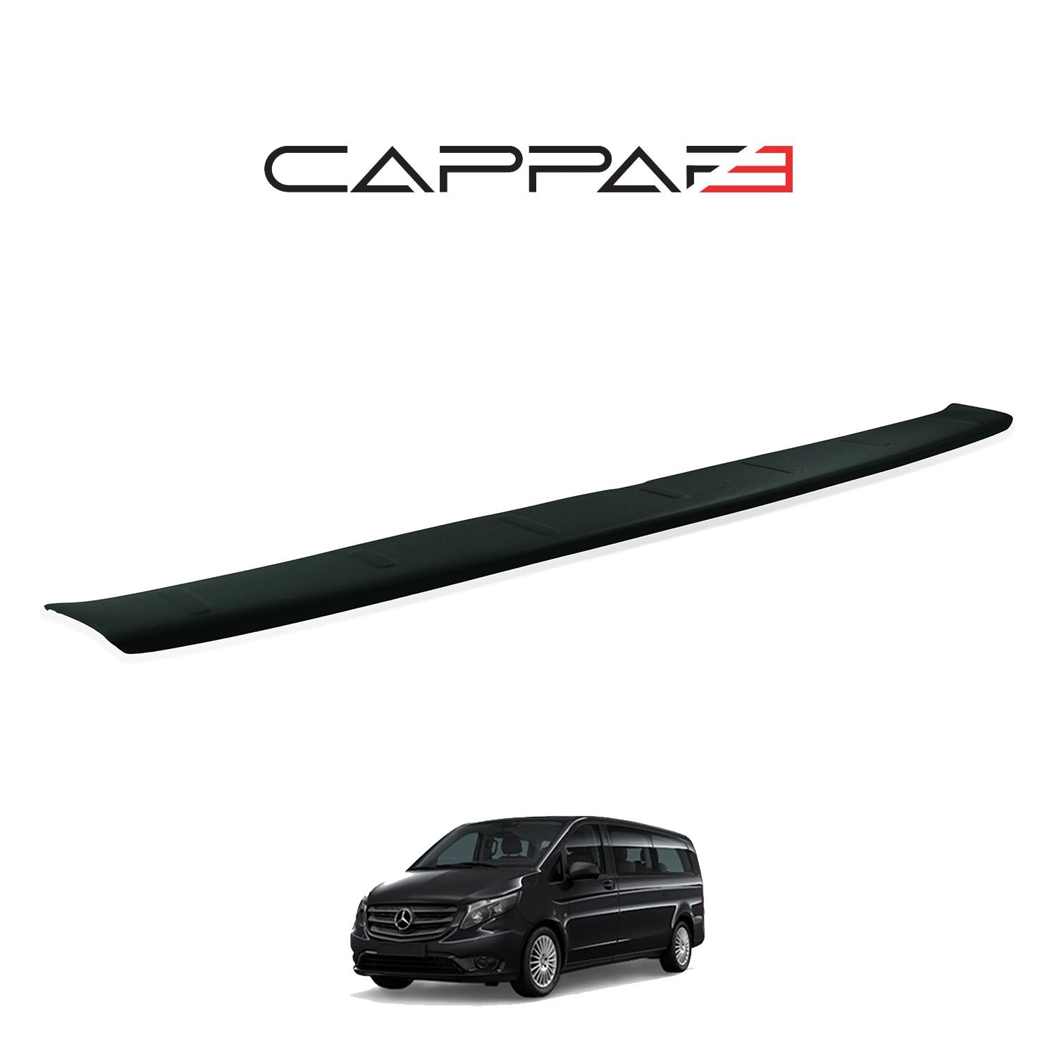 Mercedes Vito 2015 - 2020 Rear Bumper Sill Protector Matt