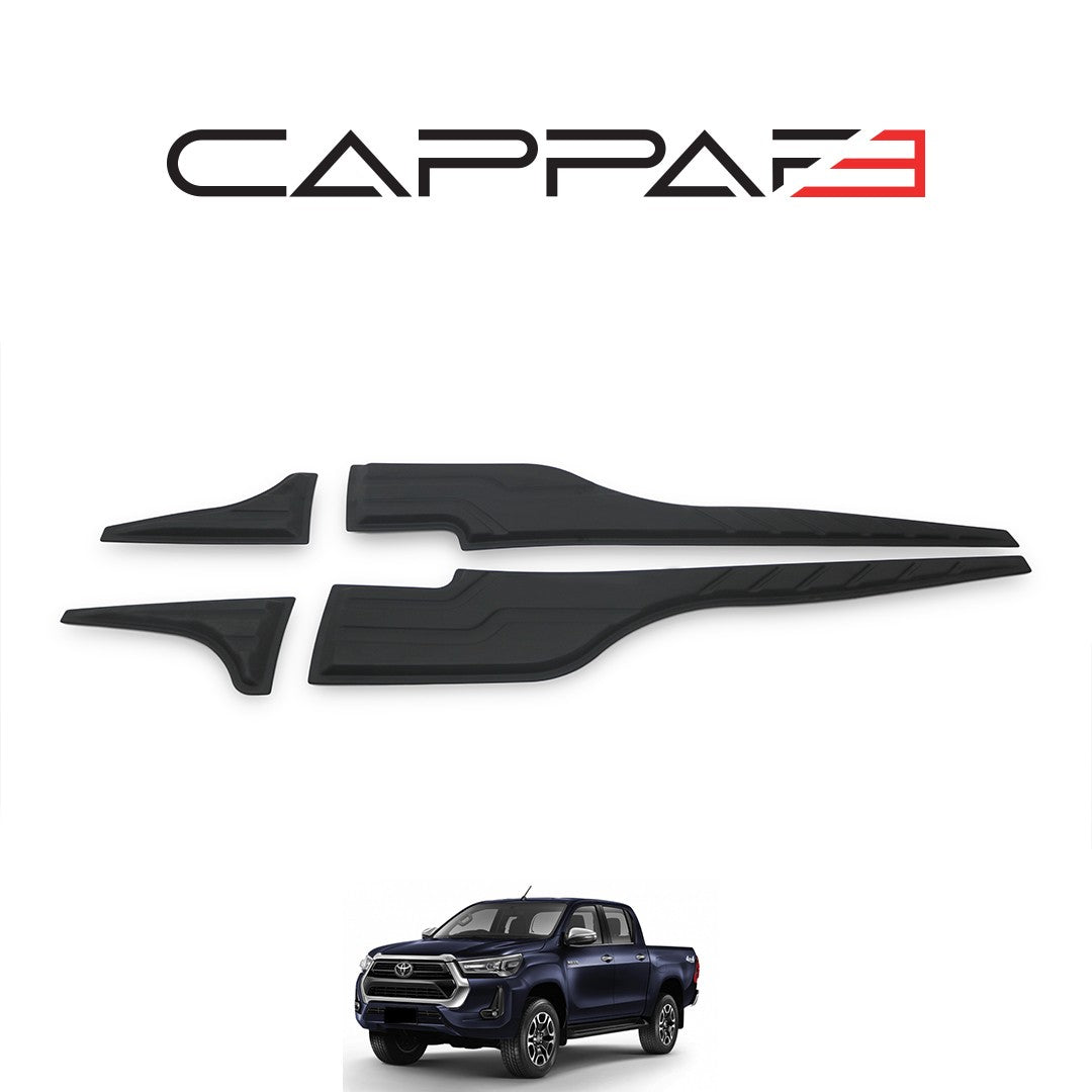 Toyota Hilux 2015 - 2020 Rear Bumper Sill Protector 4pcs