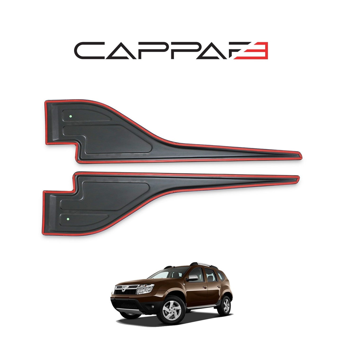 Dacia Duster 2010 - 2017 Rear Bumper Sill Protector 2pcs