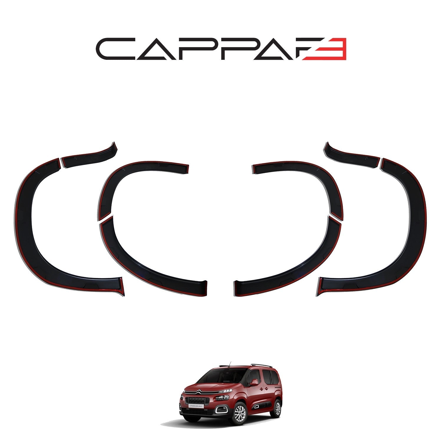Citroen Berlingo 2019 Onwards Fender Flares 8pcs