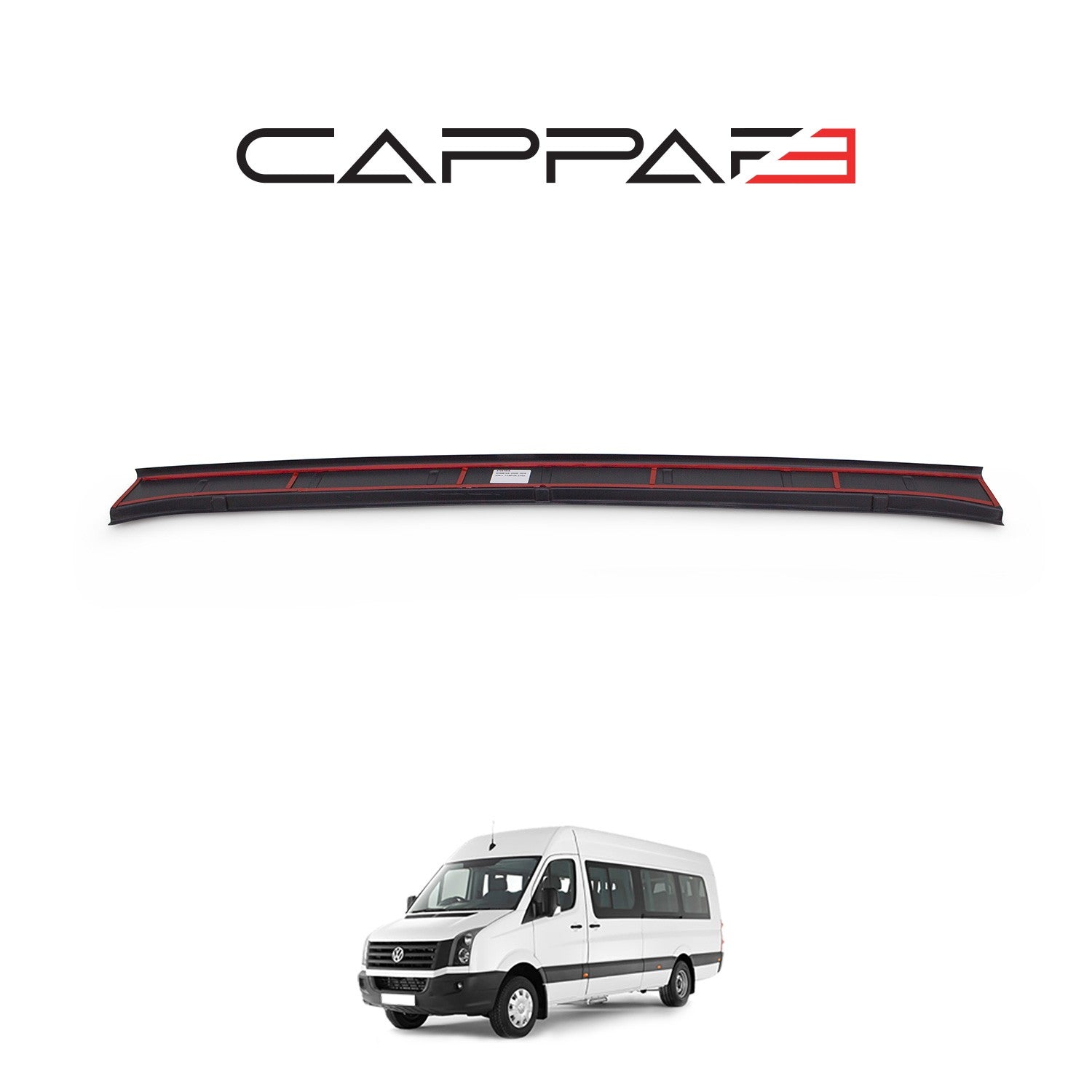 Volkswagen Crafter 2012 - 2017 Rear Bumper Sill Protector Matt