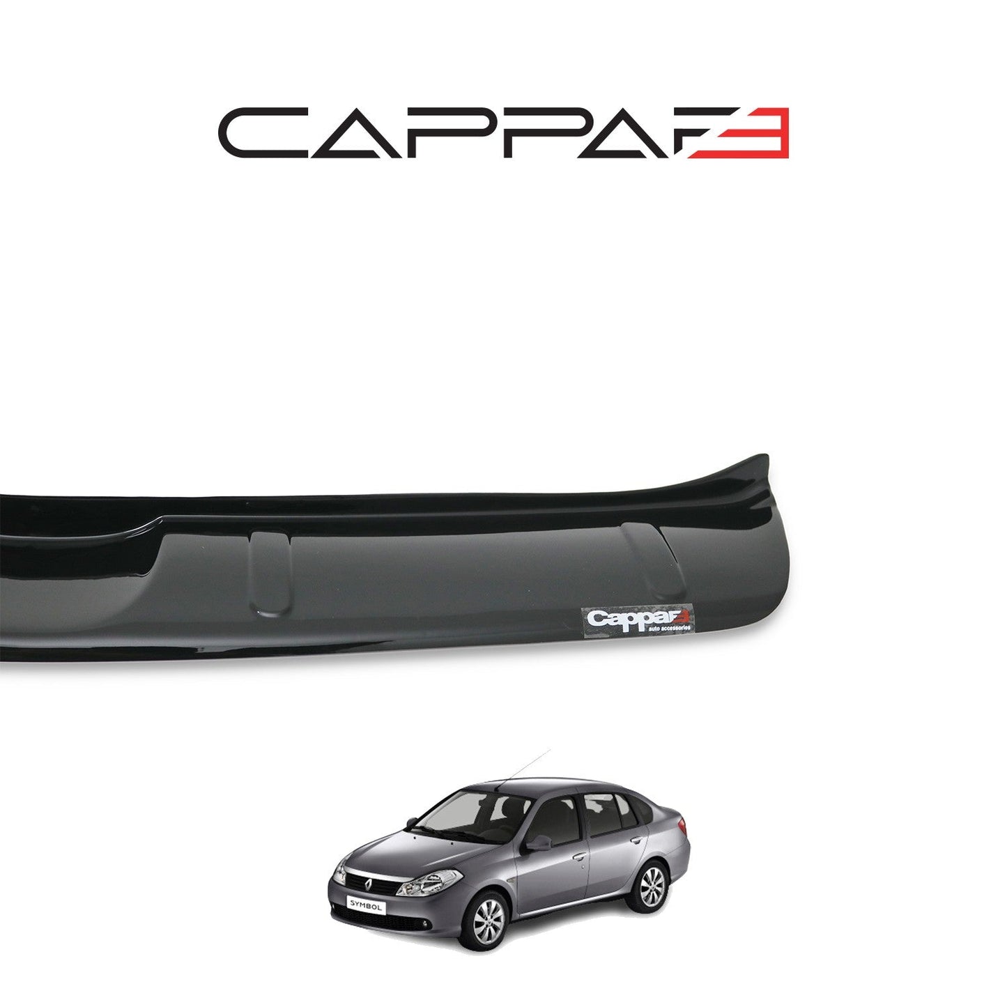 Renault Symbol 2009 - 2013 Rear Bumper Sill Protector Gloss
