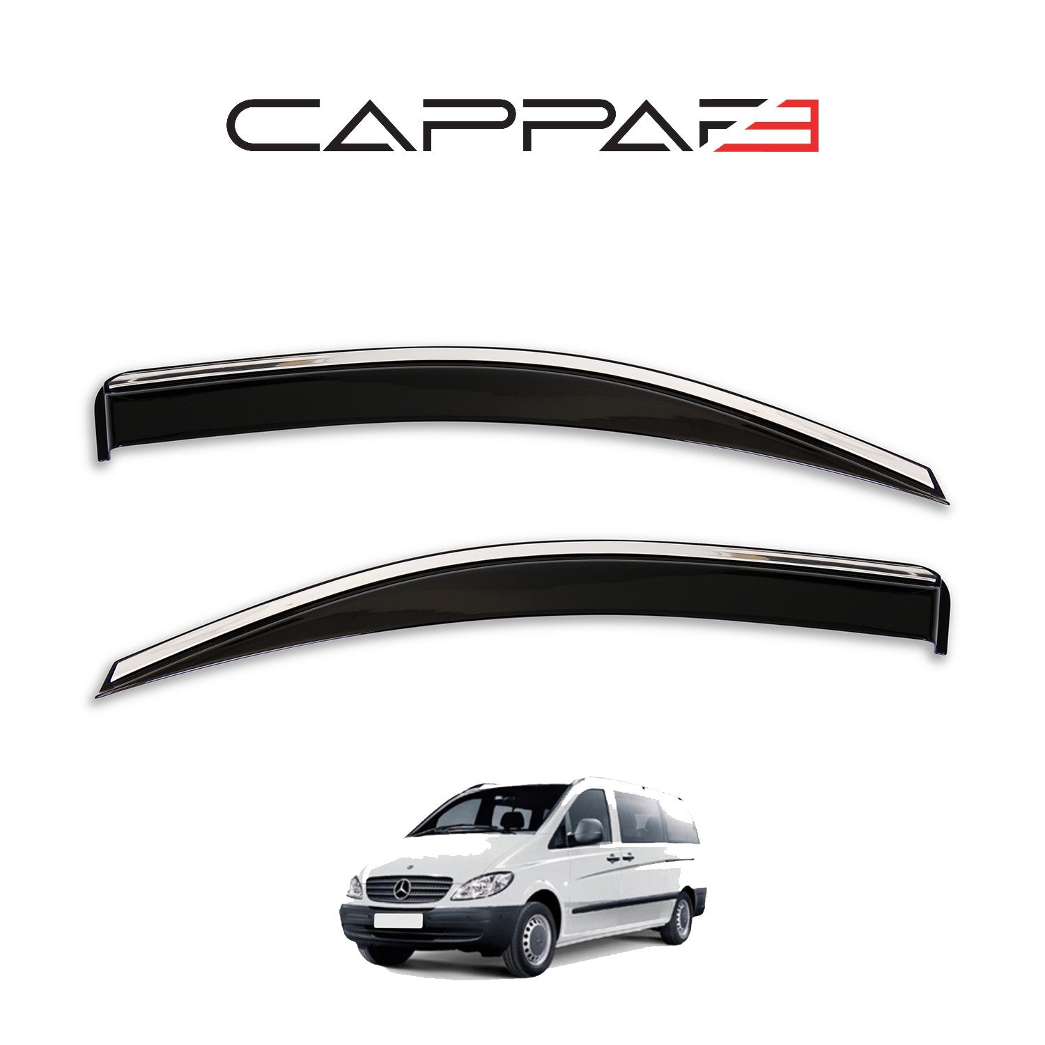 Ford Custom 2023 Onwards Window Wind Deflectors 2pcs