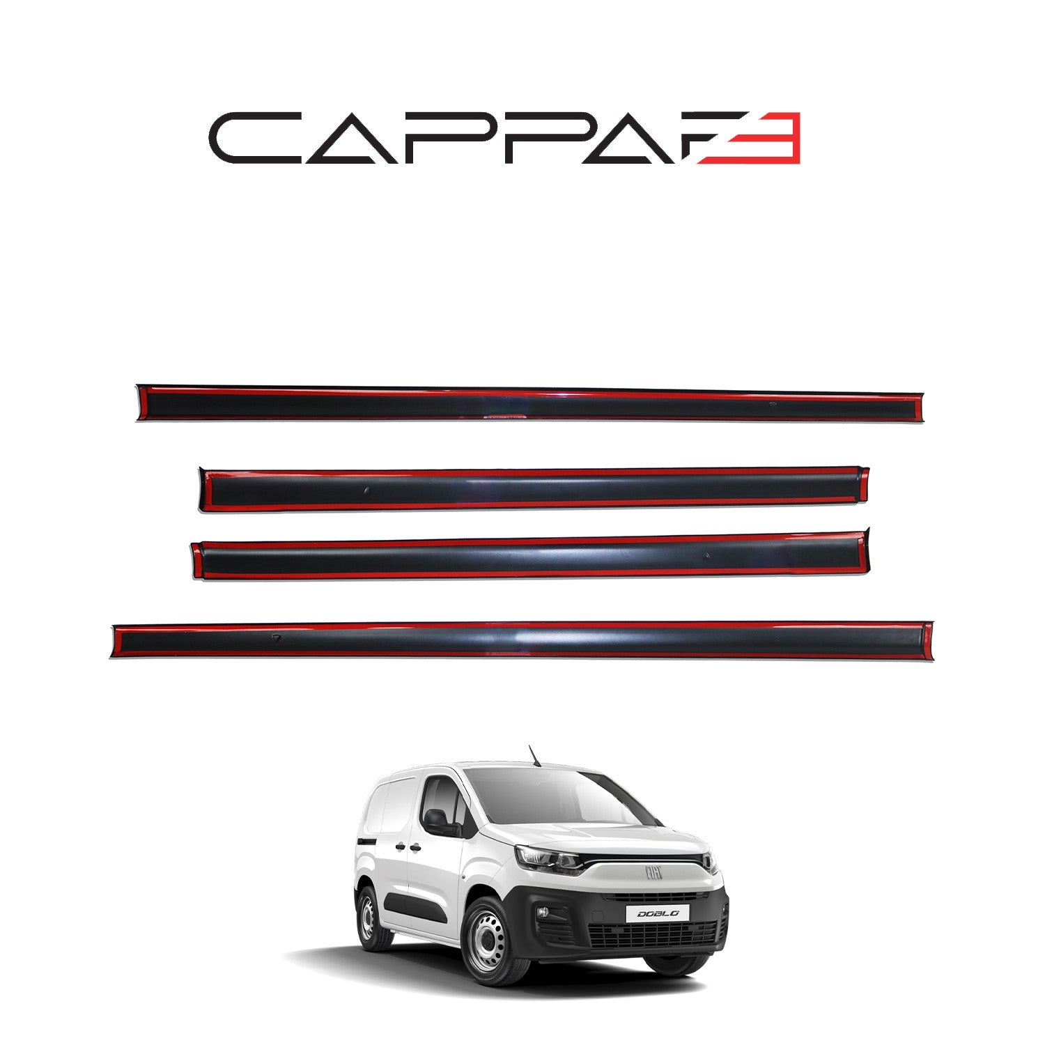 Fiat Doblo 2023 Onwards Side Skirt 4pcs